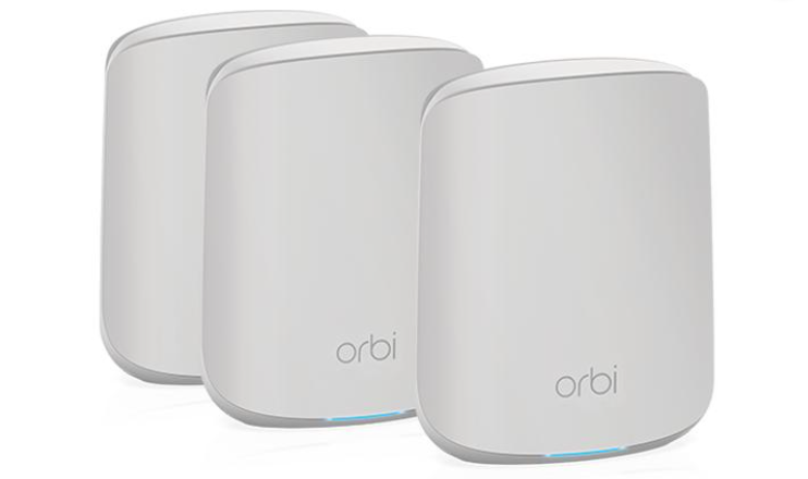 Netgear AX1800 WiFi Mesh System (RBK353) Orbi Dual-Band WiFi 6 Mesh System, 1.8Gbps, Router + 2 Satellites Netgear AX1800 WiFi Mesh System (RBK353) Orbi Dual-Band WiFi 6 Mesh System, 1.8Gbps, Router + 2 Satellites